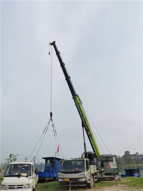 大关县桥梁建设吊装案例